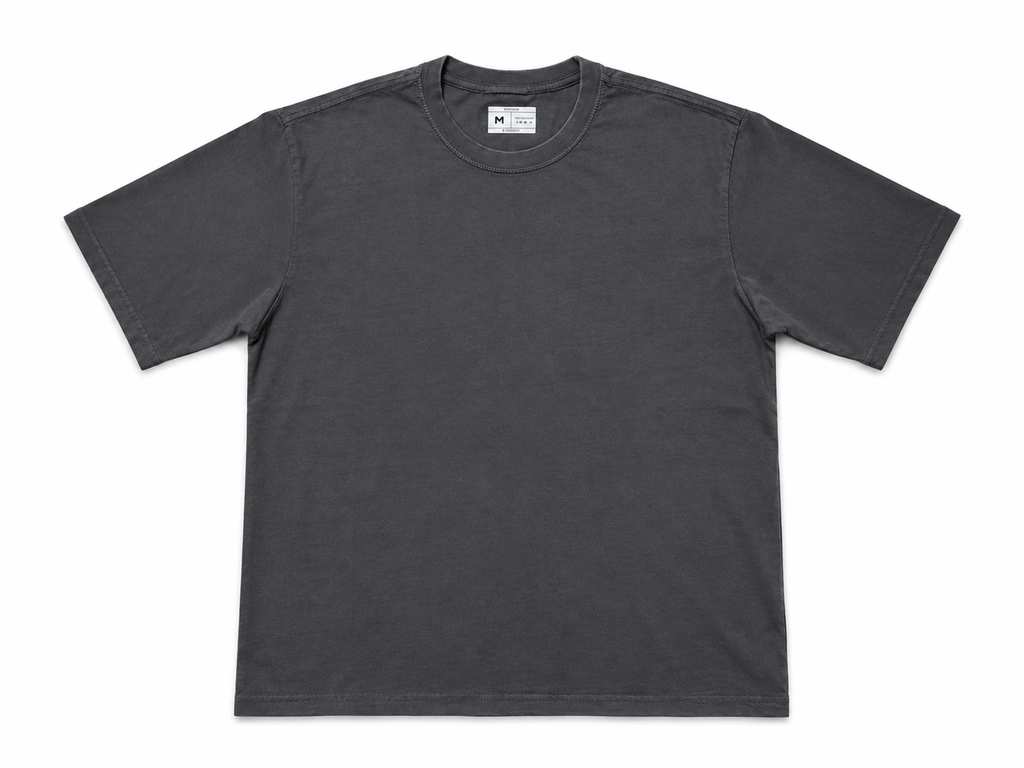 Polera Acid Wash Regular Fit Gris