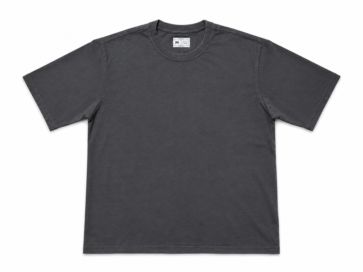 Polera Acid Wash Regular Fit Gris
