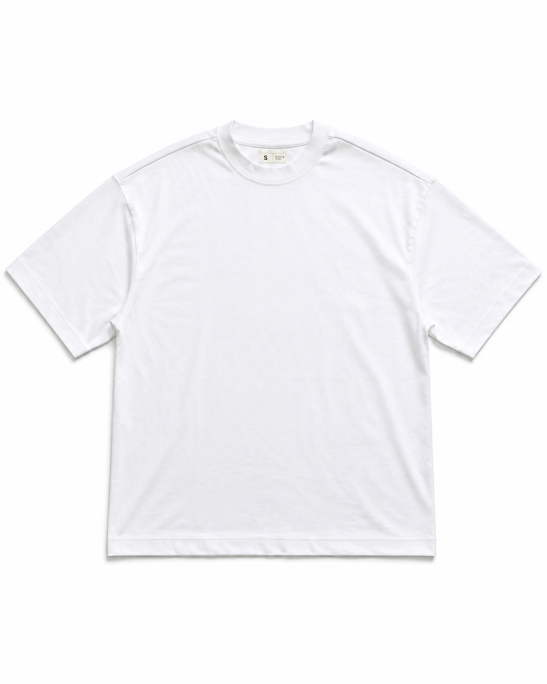 Polera Oversize Blanco Extra Heavy Weight
