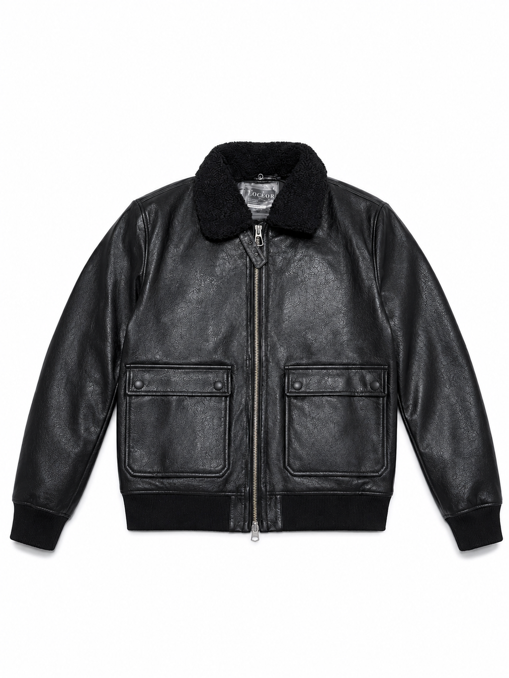 Chaqueta Aviadora Eco Cuero - Negra