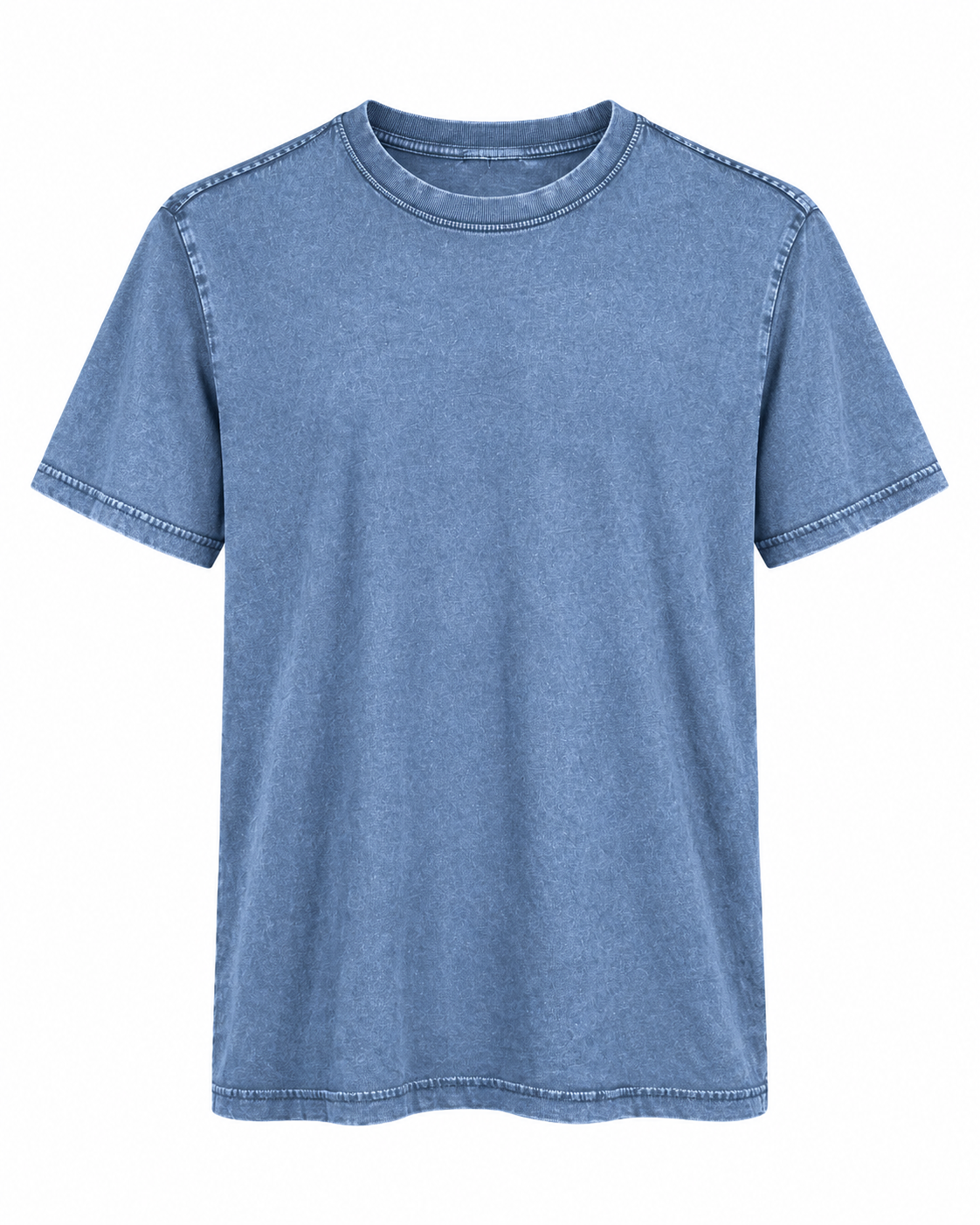 Polera Acid Wash Regular Fit Azul Marino