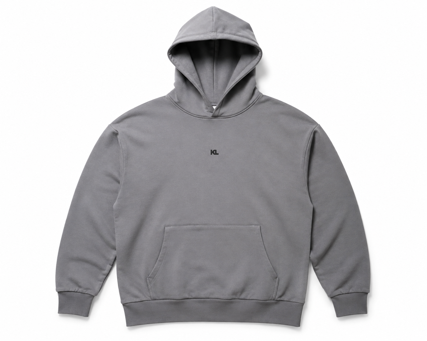 Polerón Boxy Fit Oversize - Acid Wash Gris