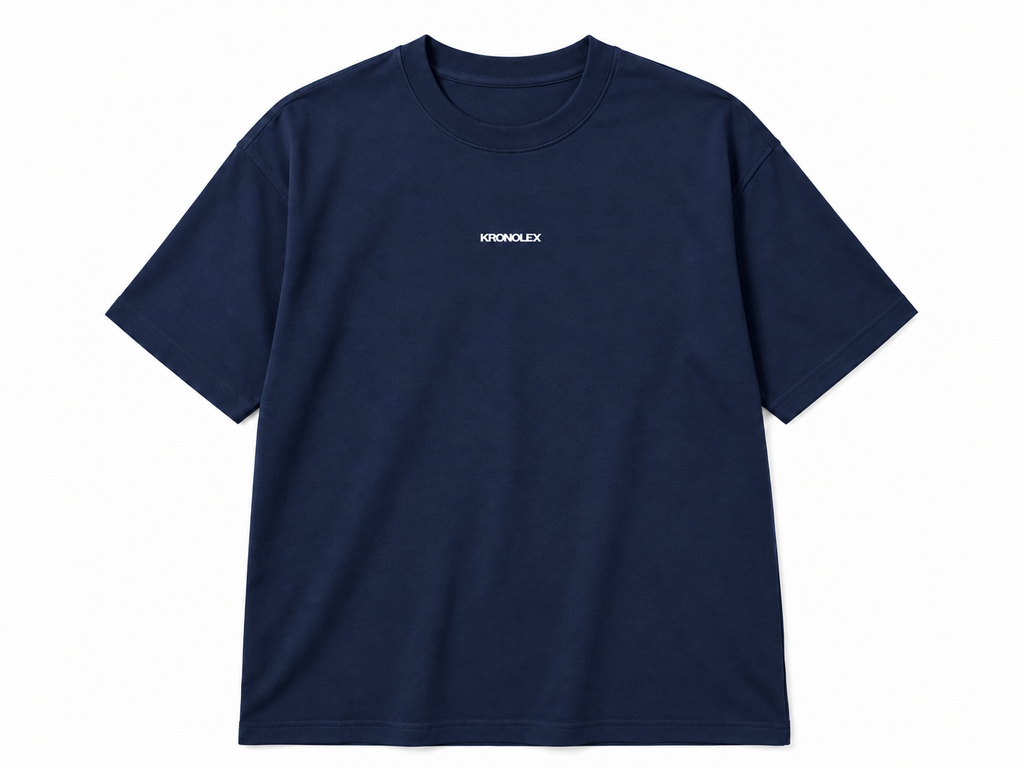 Polera Loose Fit Oversize - Azul Marino