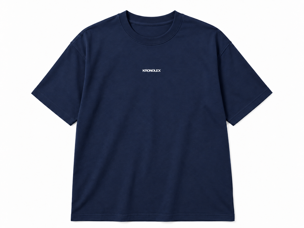 Polera Loose Fit Oversize - Azul Marino