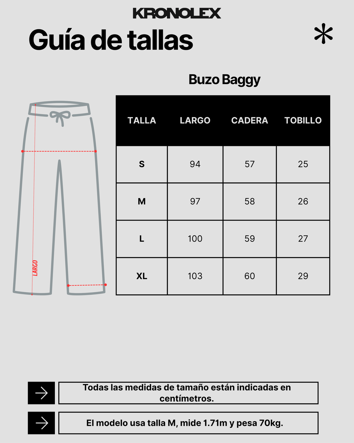 Buzo Baggy - KL AZUL ACERO
