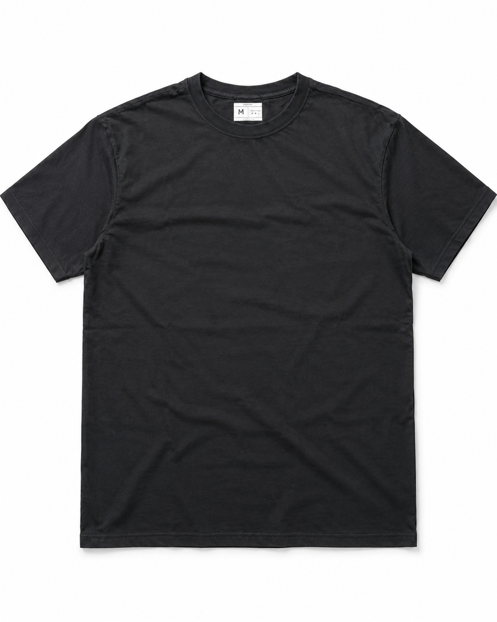 Polera Acid Wash Regular Fit Negra