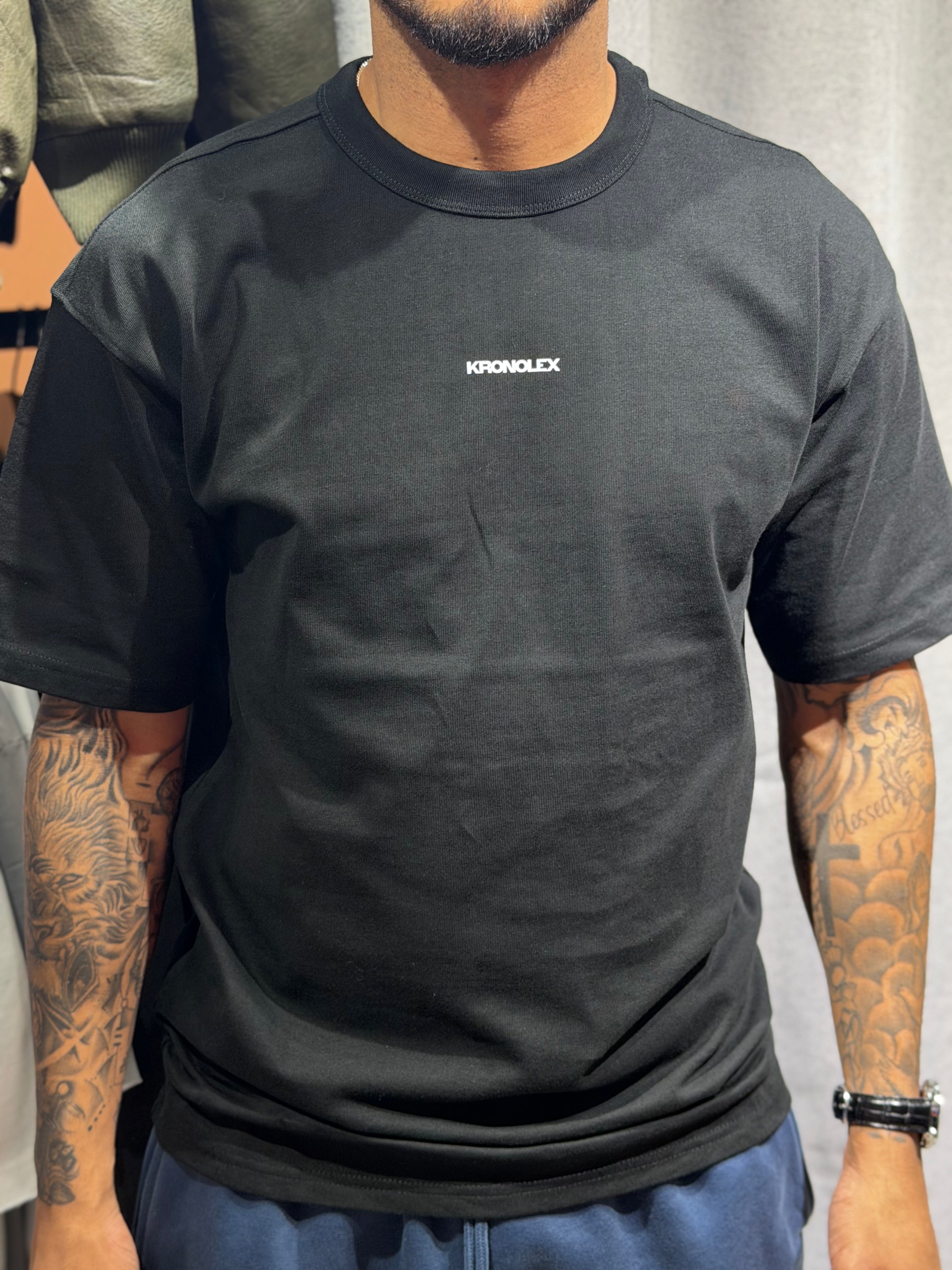 Polera Loose Fit Oversize - Negra