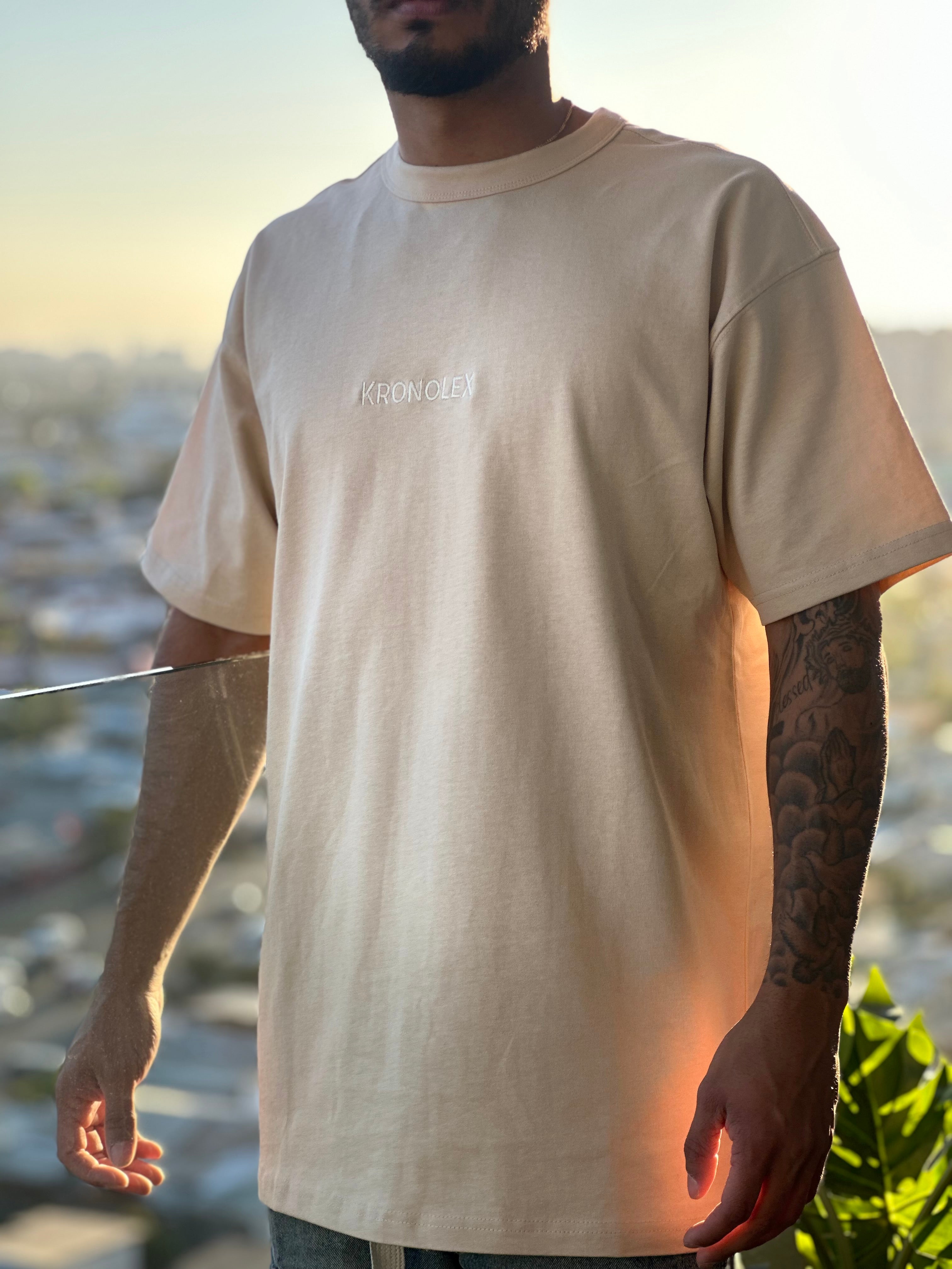 Polera Unisex Oversize (HEAVY WEIGHT) - Beige