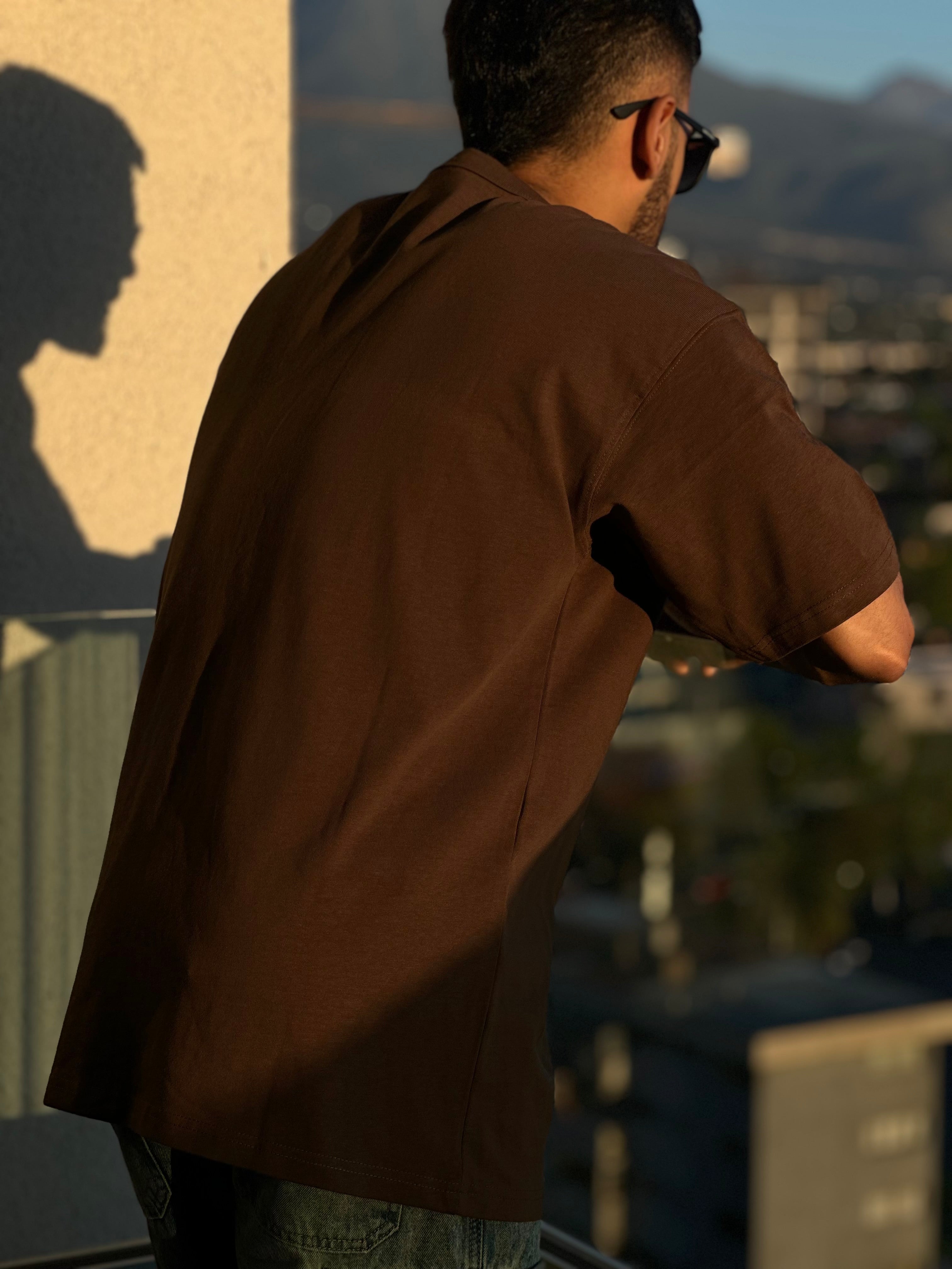 Polera Unisex Oversize (HEAVY WEIGHT) - Café