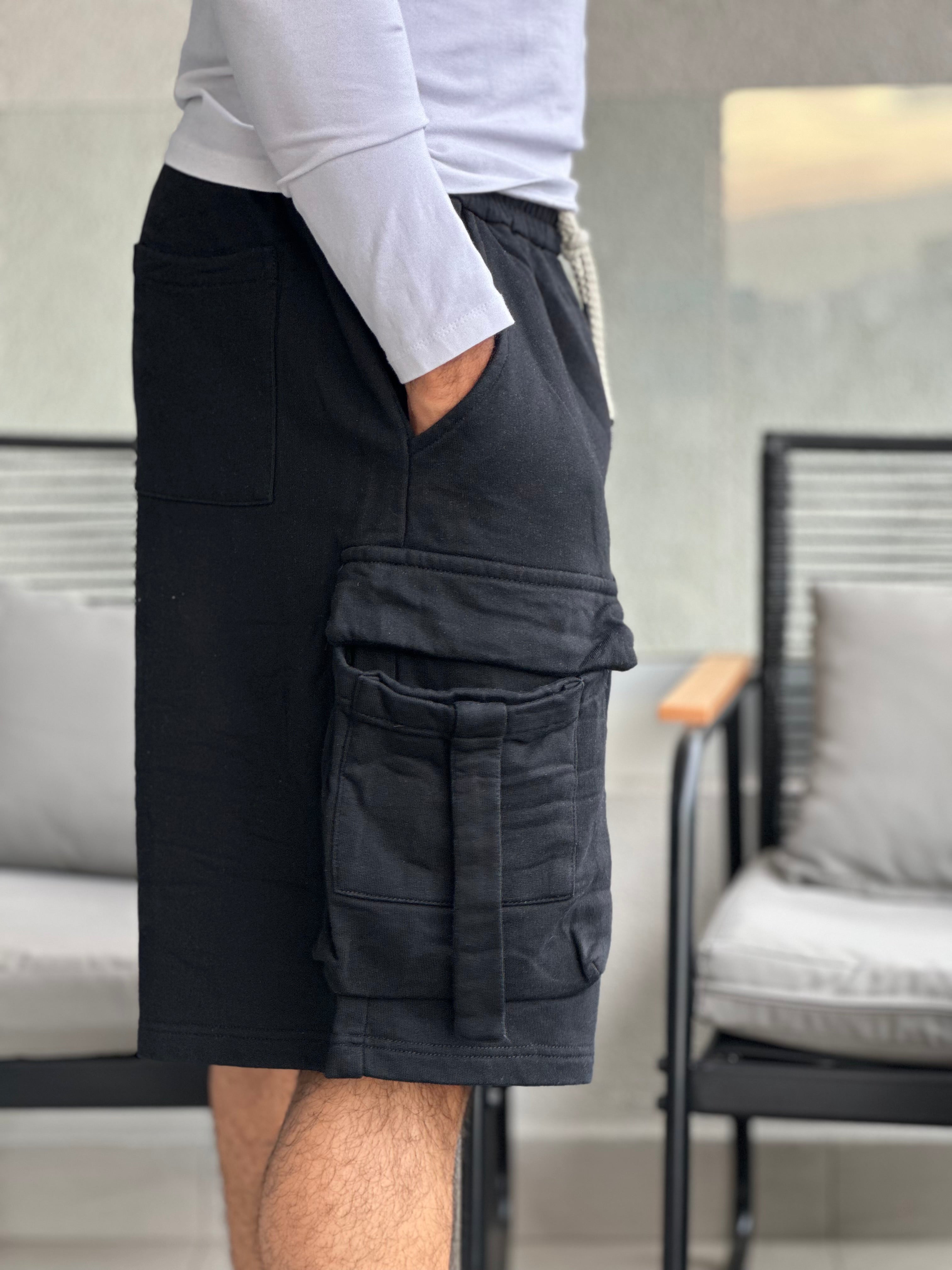 Shorts Cargo Troya negro