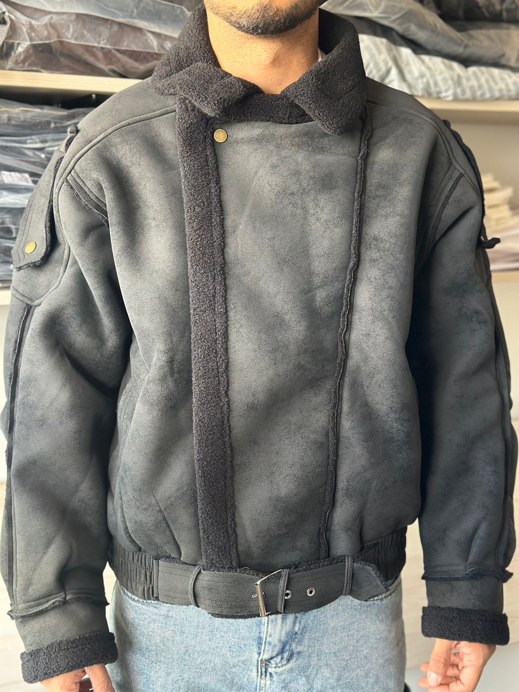 Chaqueta Aviador Krono Black